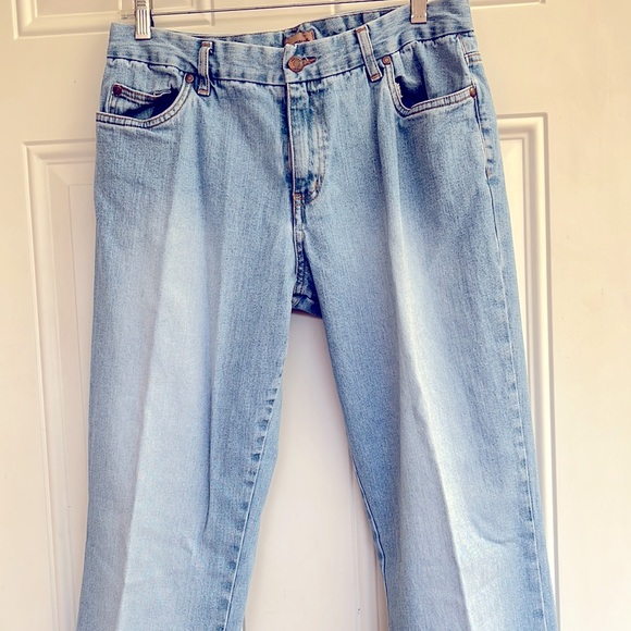 i.e. relaxed faded jeans. Size 12. Very comfortable. Made in Egypt. - Picture 3 of 16